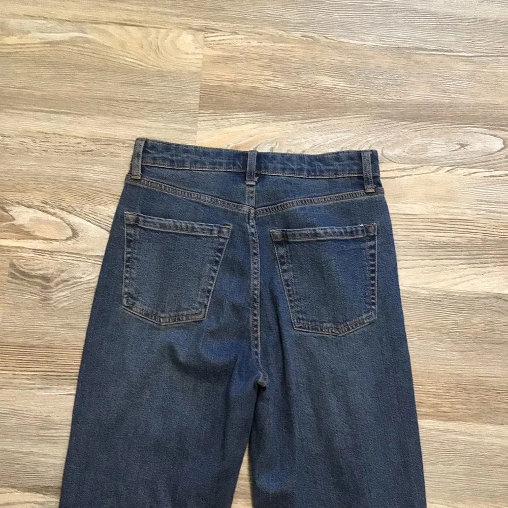 Wild Fable Highest Rise Straight Distressed Destructed Button Fly Jeans 4